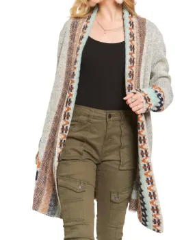 Adora - TRIBAL BORDER CARDIGAN