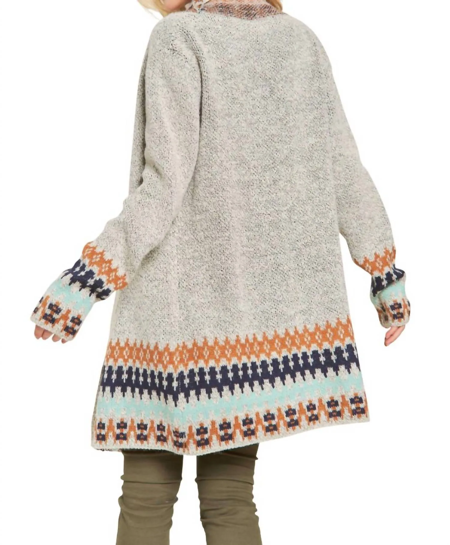 Adora - TRIBAL BORDER CARDIGAN