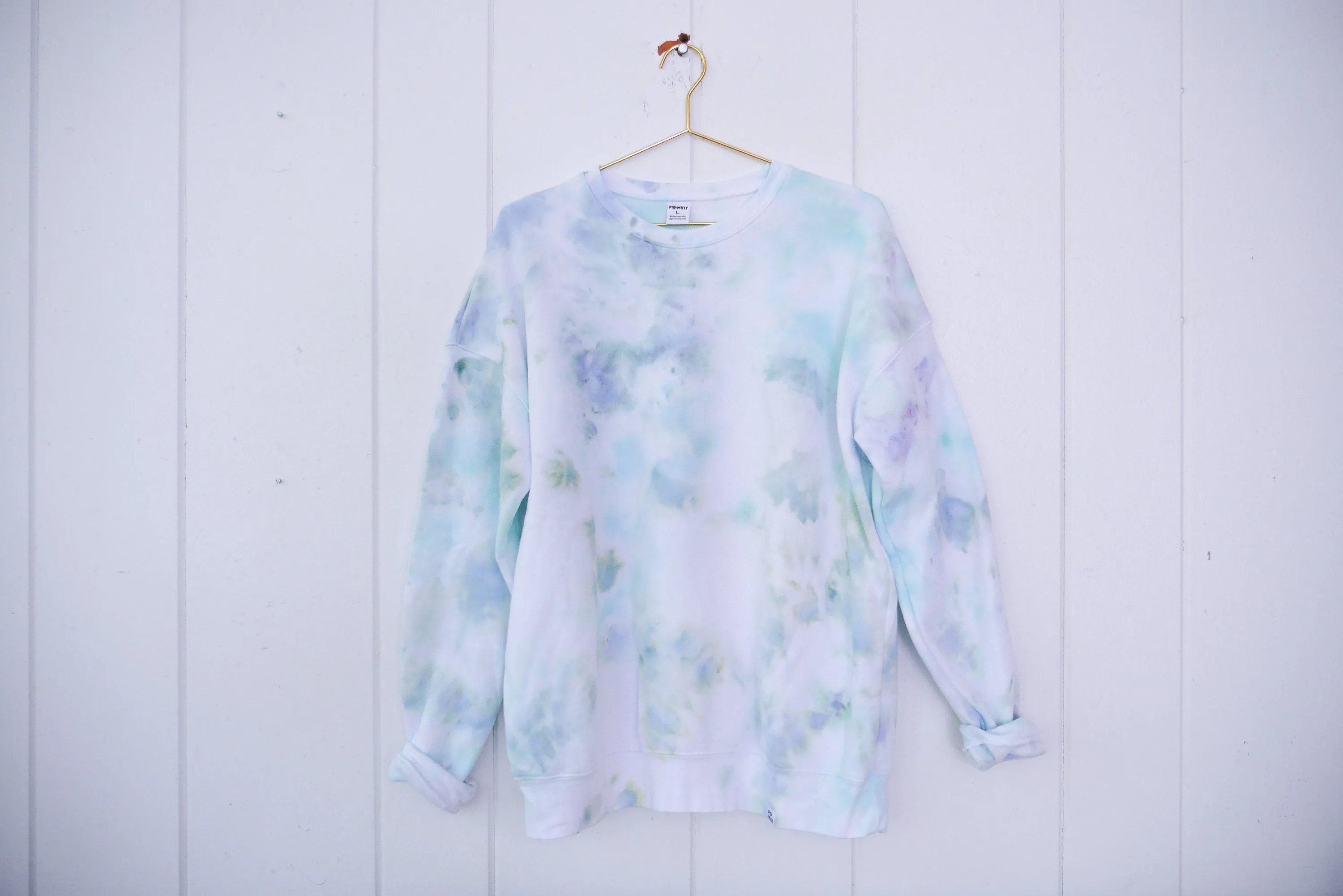 Adult Cloud-Dyed Crew Neck or Full-Zip Hoodie