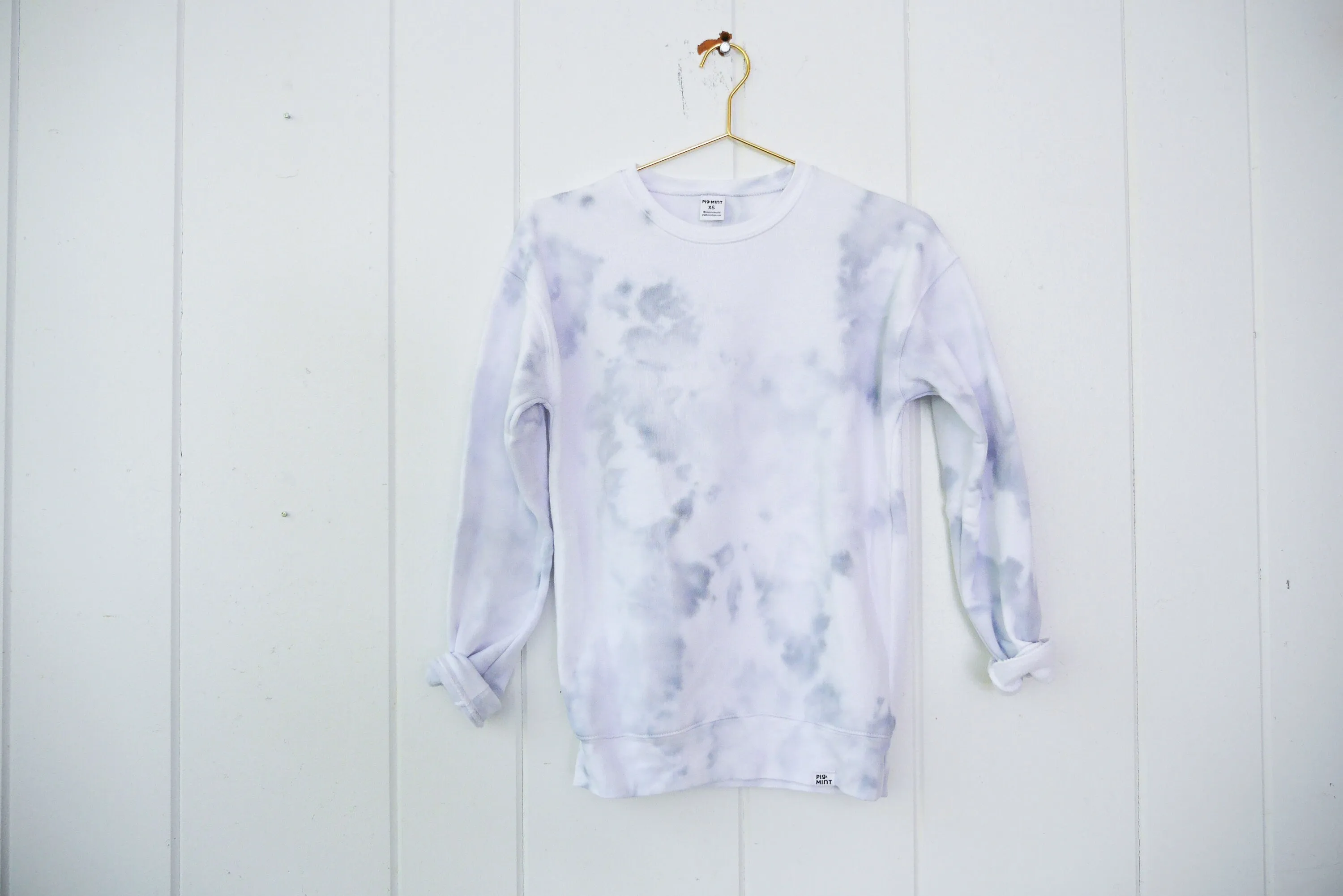 Adult Cloud-Dyed Crew Neck or Full-Zip Hoodie