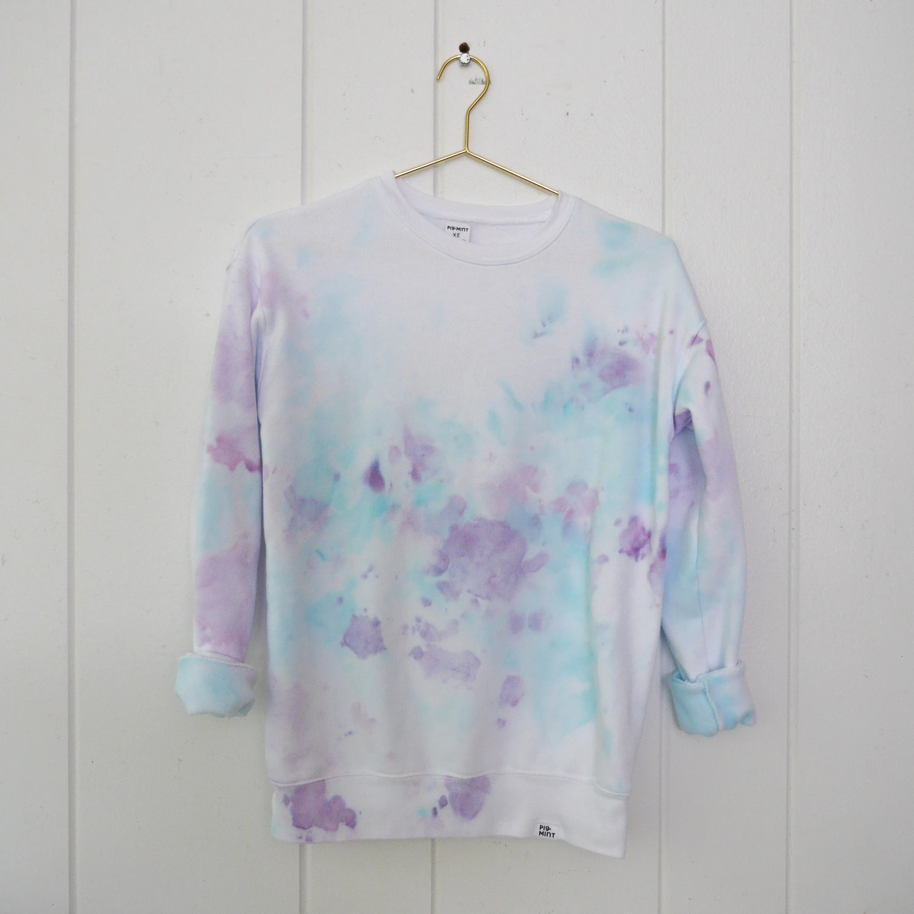 Adult Cloud-Dyed Crew Neck or Full-Zip Hoodie