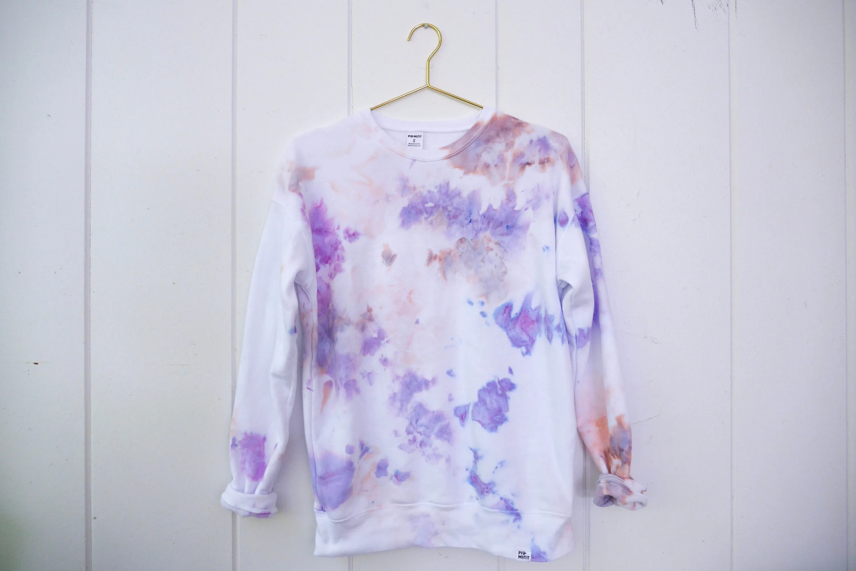 Adult Cloud-Dyed Crew Neck or Full-Zip Hoodie