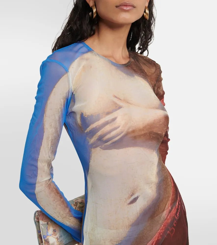Balmain Printed maxi dress