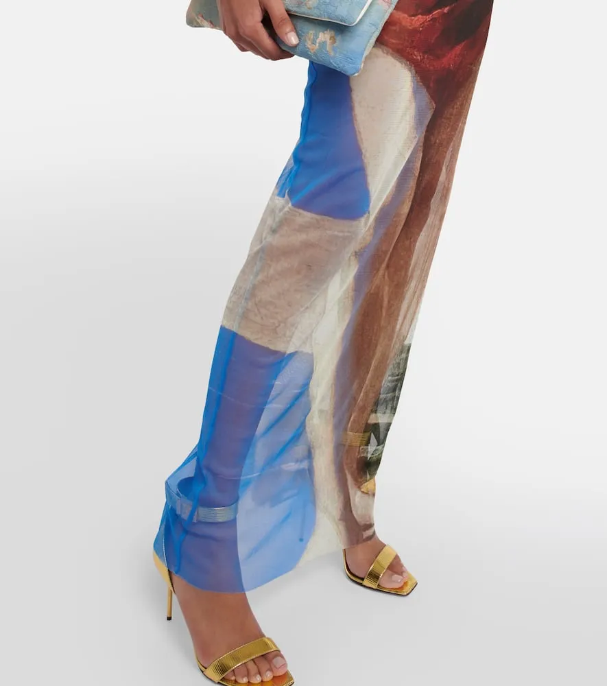 Balmain Printed maxi dress