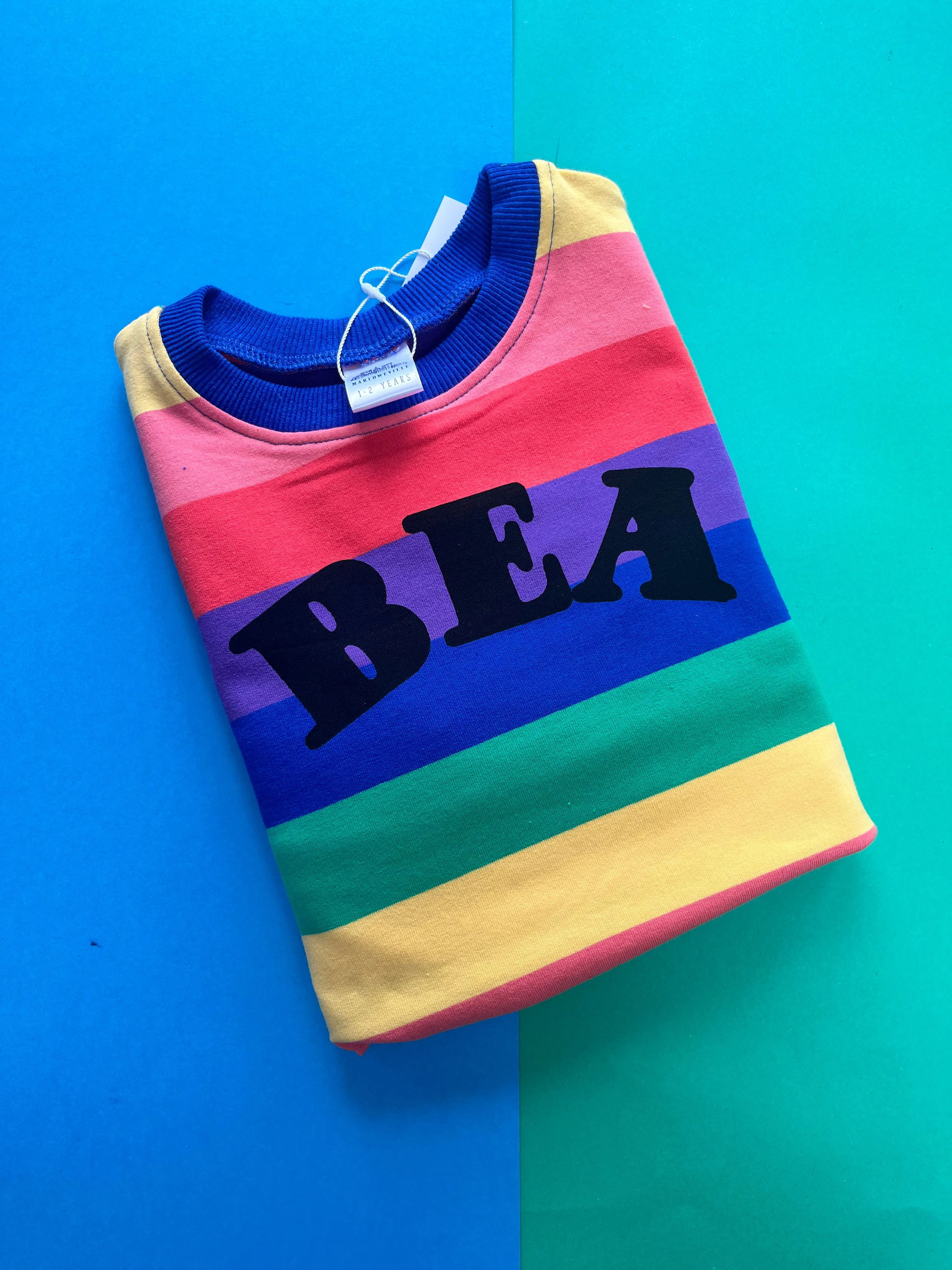 Bright Arch Name Rainbow Kids Jumper