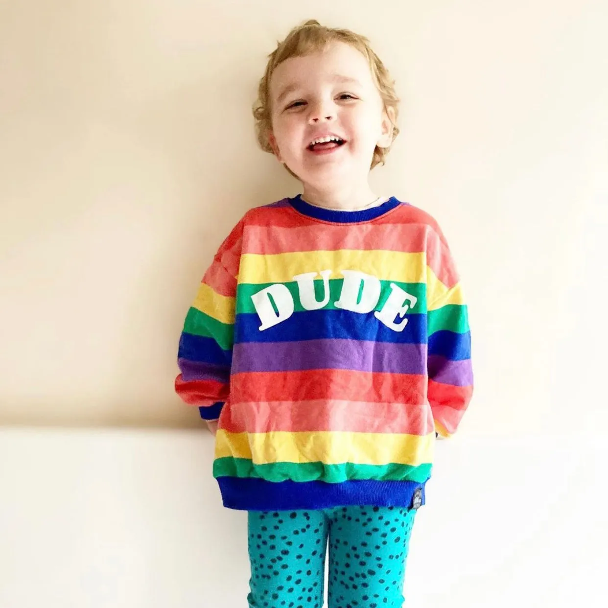 Bright Arch Name Rainbow Kids Jumper