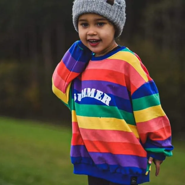 Bright Arch Name Rainbow Kids Jumper
