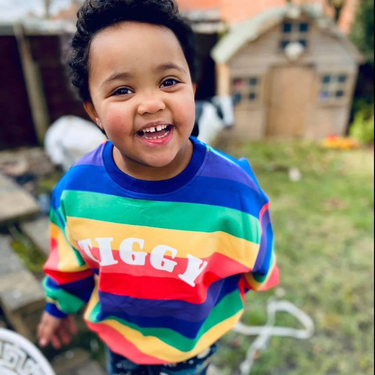 Bright Arch Name Rainbow Kids Jumper