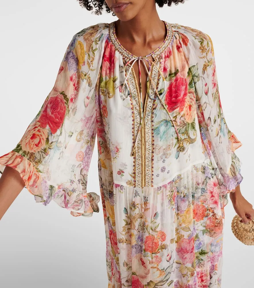 Camilla Sew Yesterday silk maxi dress