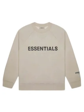 Fear Of God Essentials 3D Applique Logo Crewneck String/Tan [SS20]
