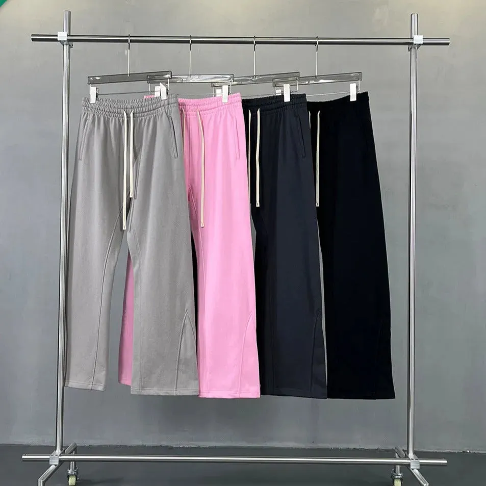 Flared Patchwork Jogger Pants