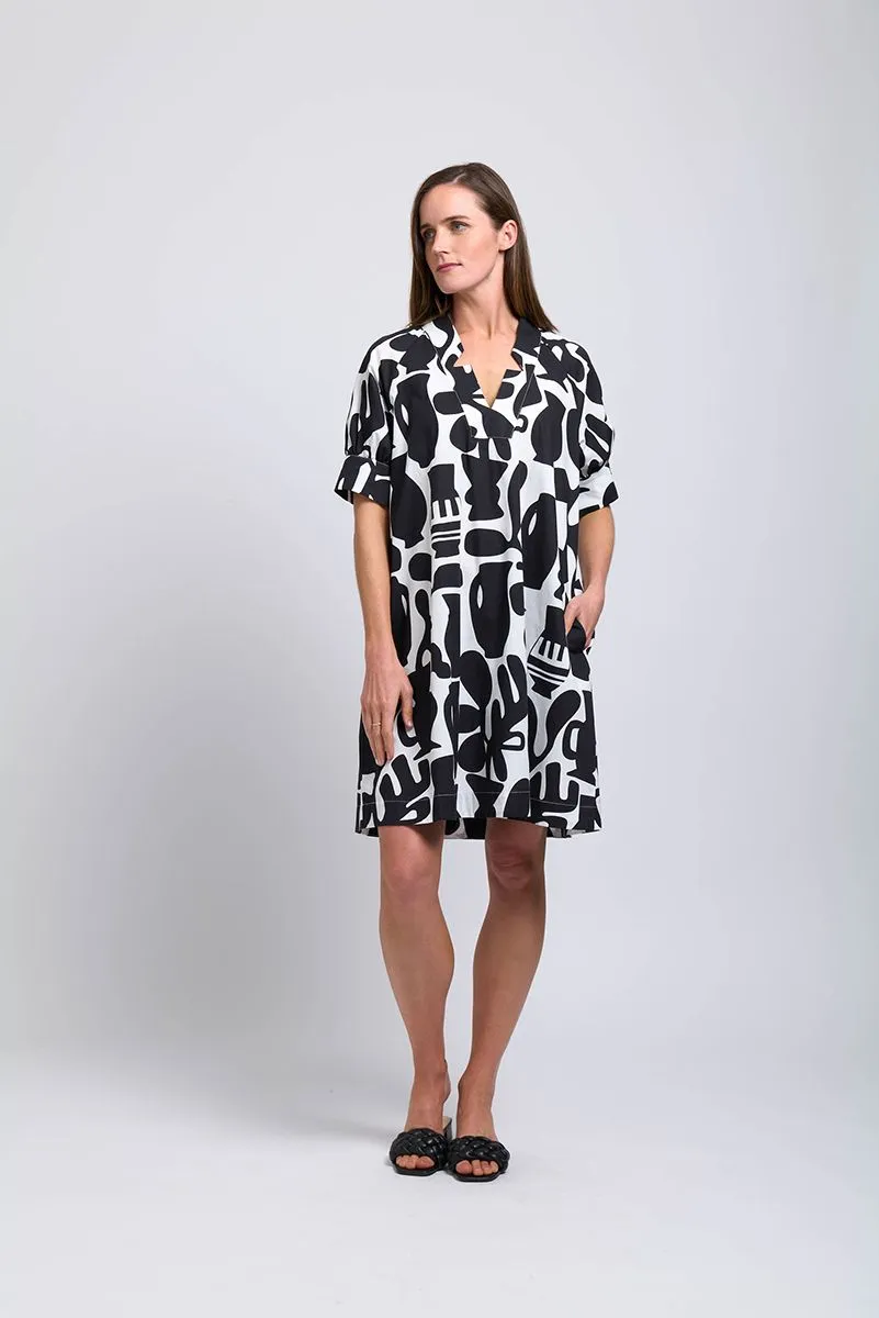 Foil Lapel of Luxury Dress FO7909