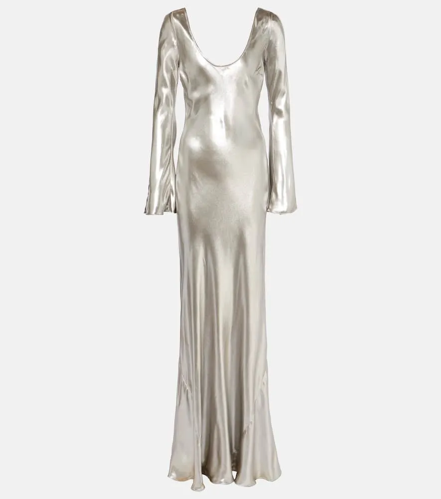 Galvan Valletta satin gown