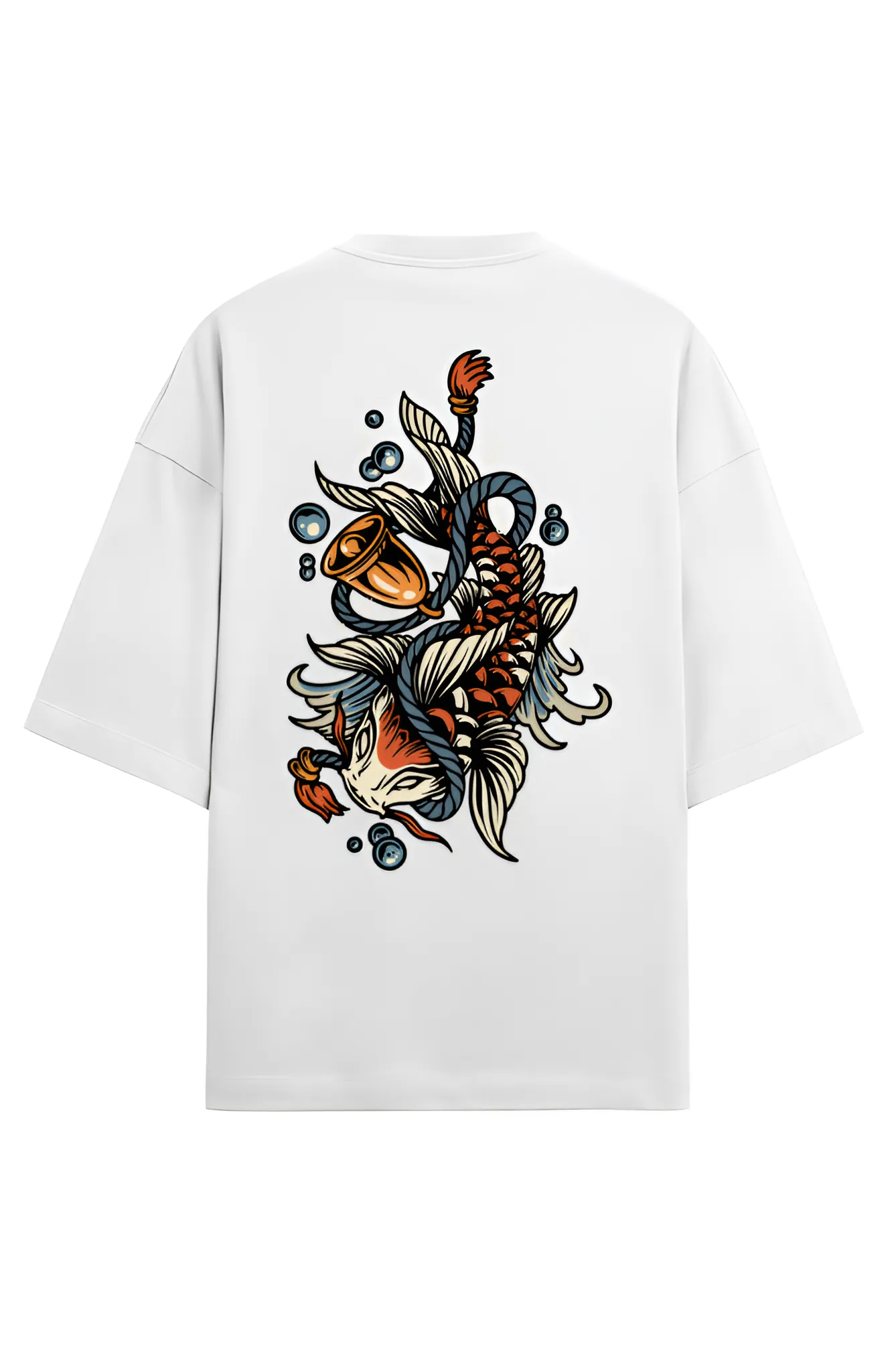 Koi Fish Premium Graphic Terry Oversized T-Shirt