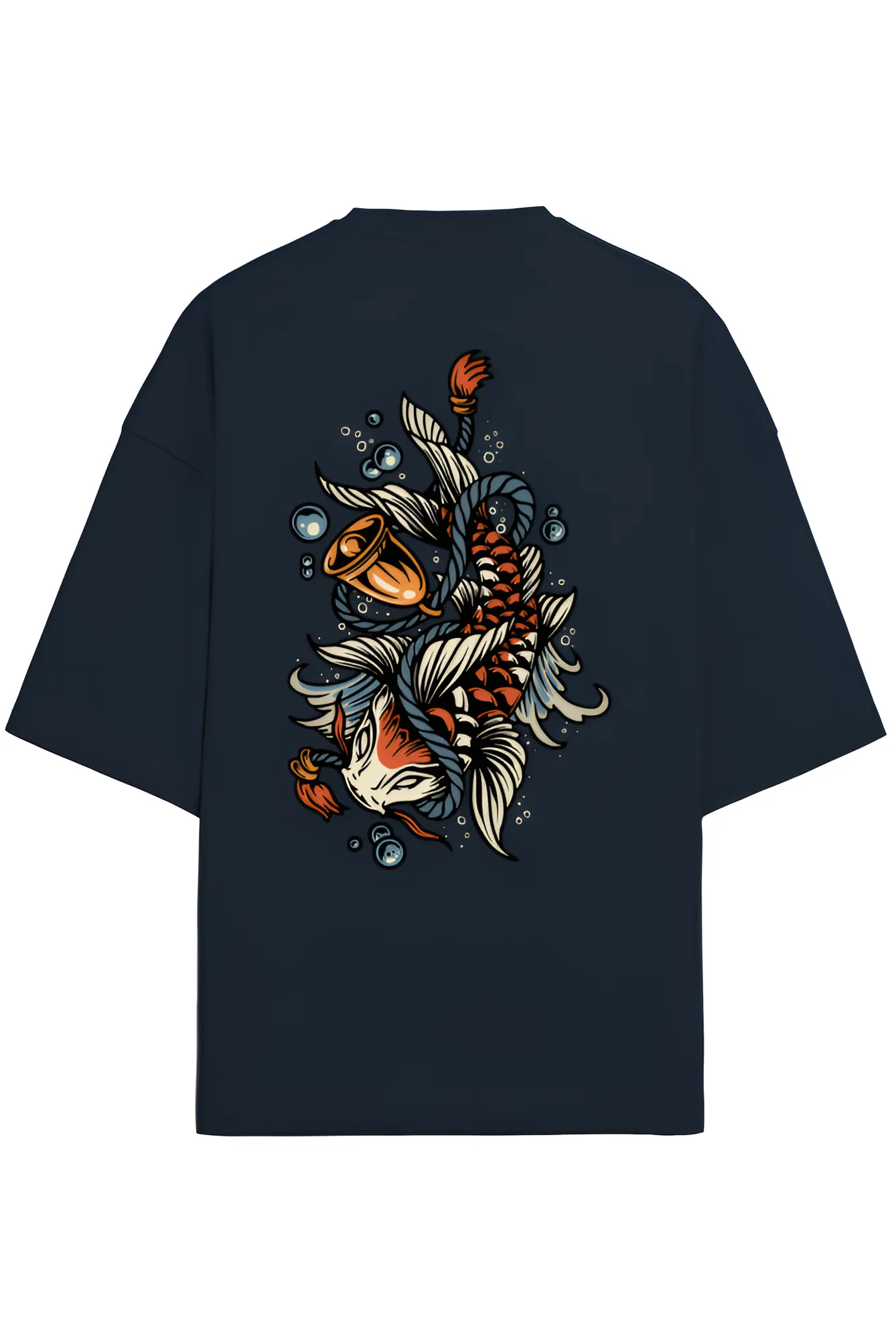 Koi Fish Premium Graphic Terry Oversized T-Shirt