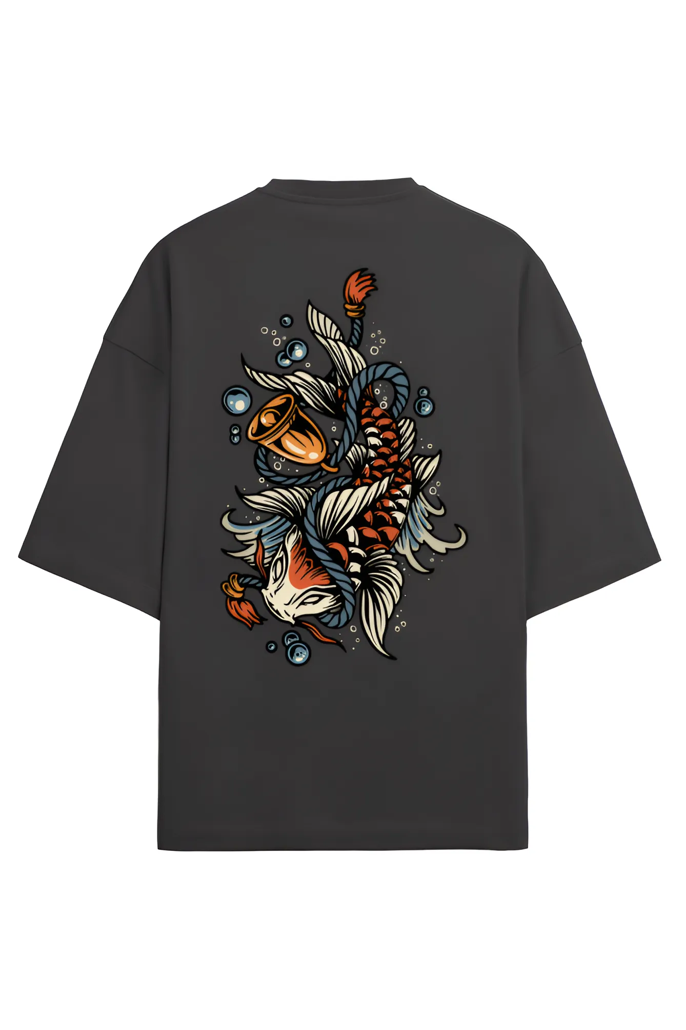 Koi Fish Premium Graphic Terry Oversized T-Shirt
