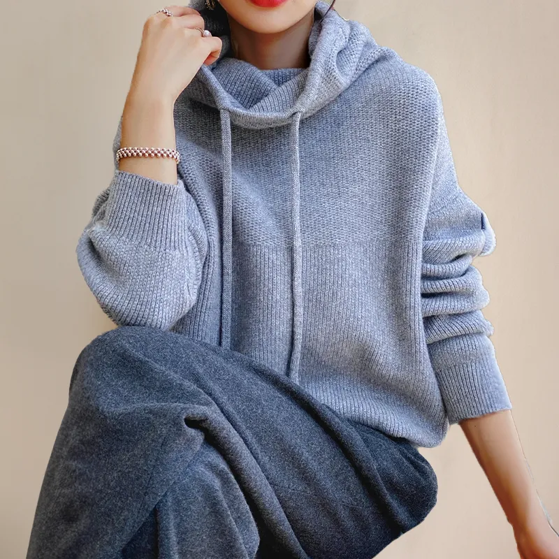 Leah | Oversize Knitted Hoodie