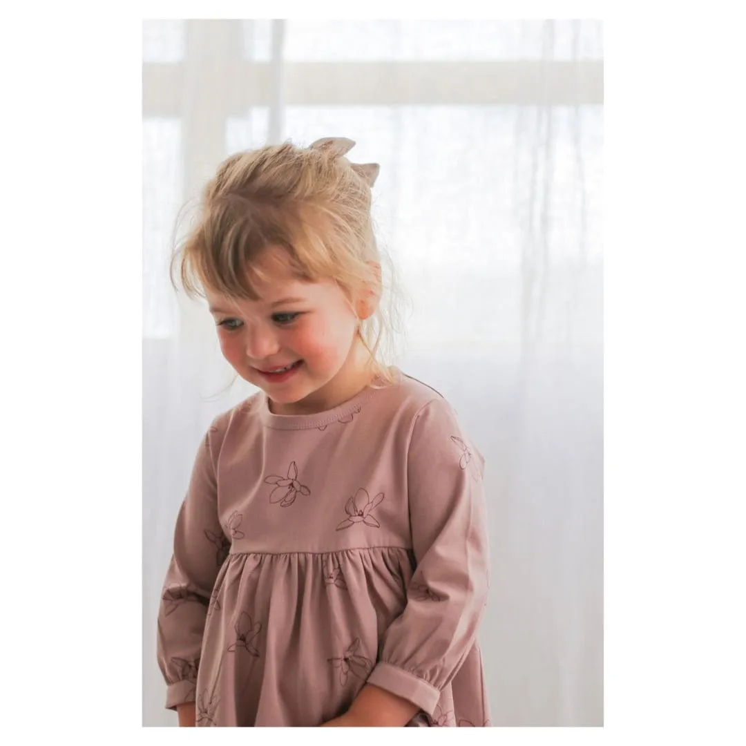 Long Sleeve Poppy Dress - Magnolia