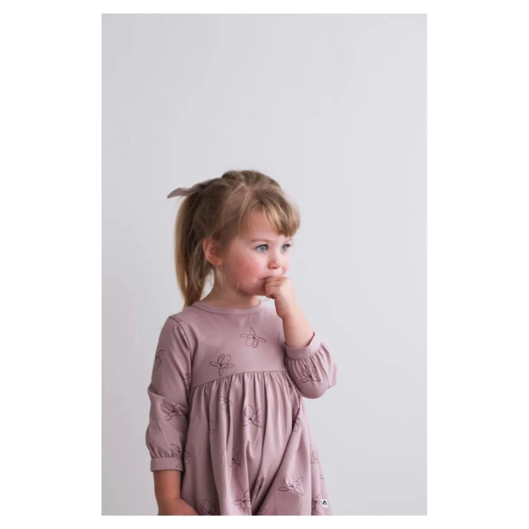 Long Sleeve Poppy Dress - Magnolia