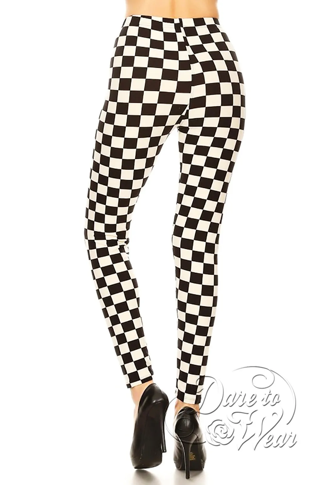 Peached Leggings in Checkmate