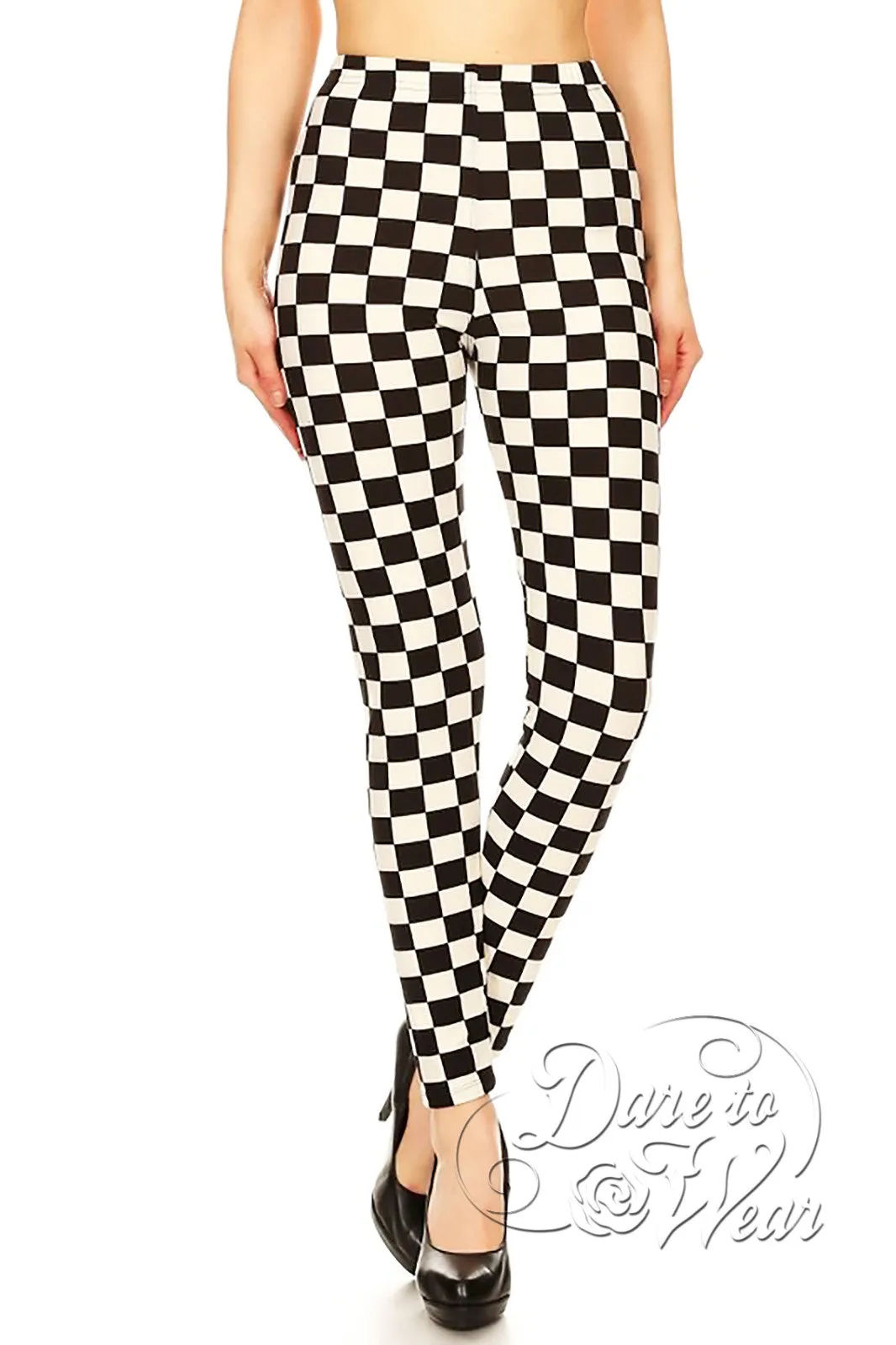 Peached Leggings in Checkmate