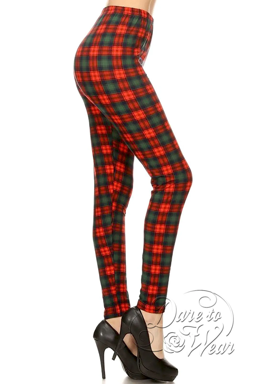 Peached Leggings in Yuletide