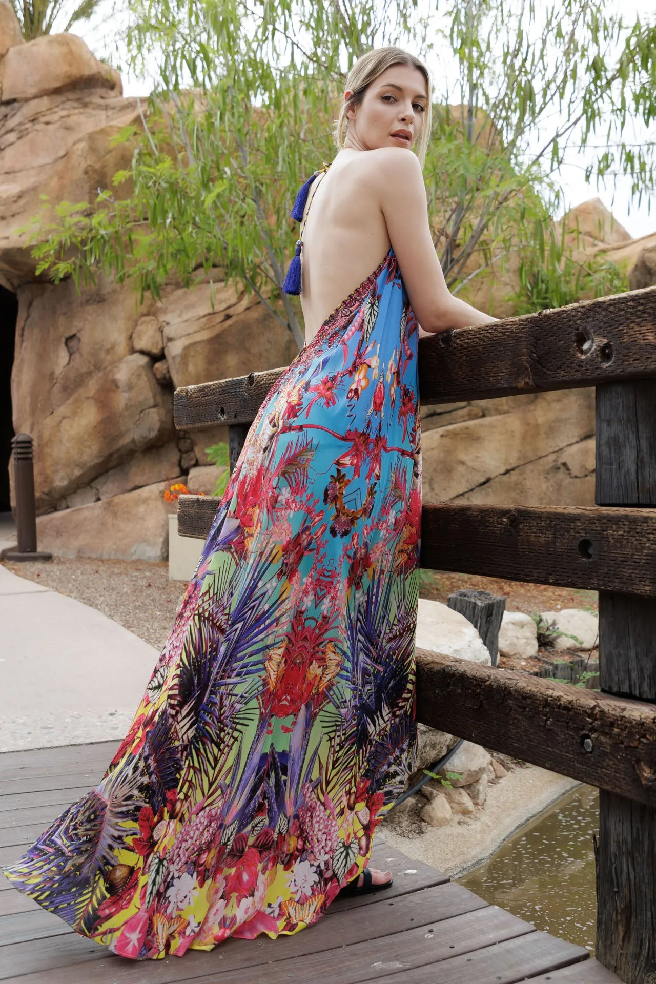 Printed Long Designer Dresses