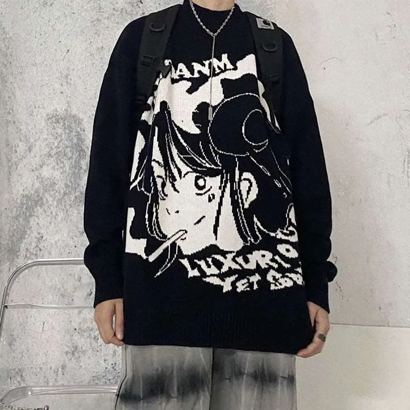 Smoking Anime Girl Sweatshirt