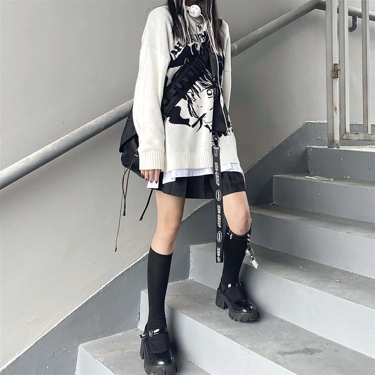 Smoking Anime Girl Sweatshirt