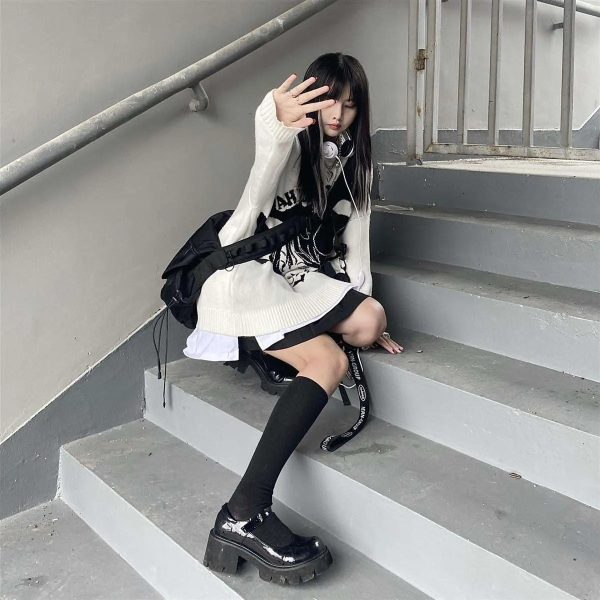 Smoking Anime Girl Sweatshirt