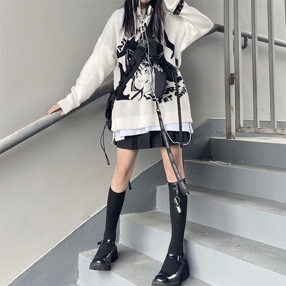 Smoking Anime Girl Sweatshirt