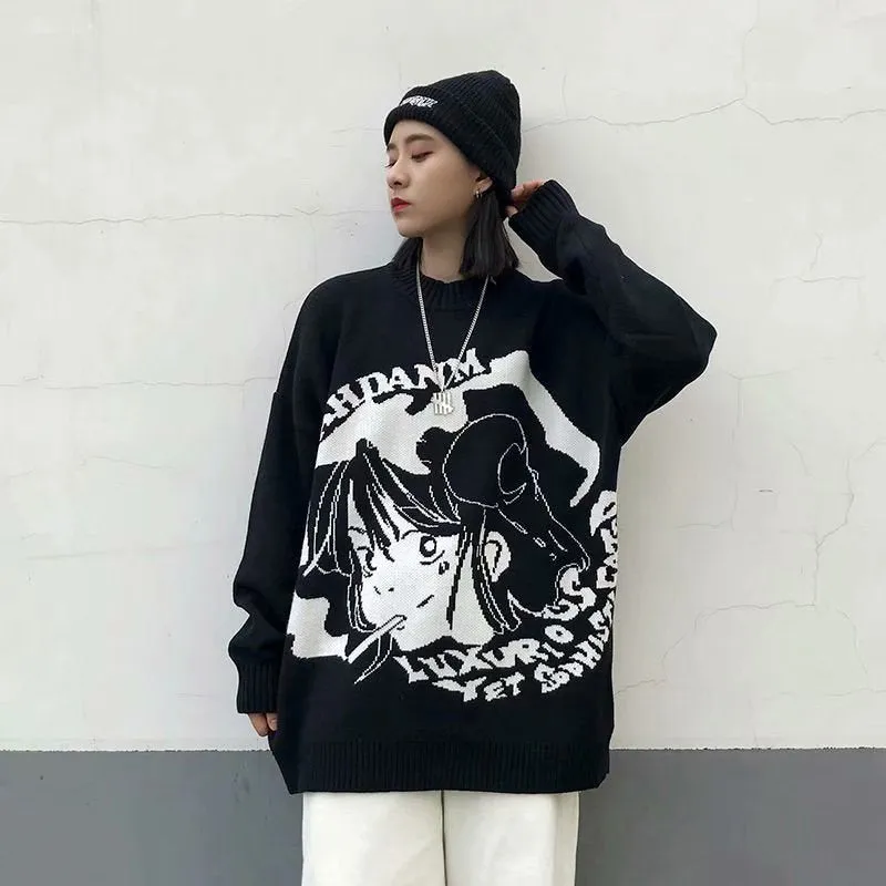 Smoking Anime Girl Sweatshirt