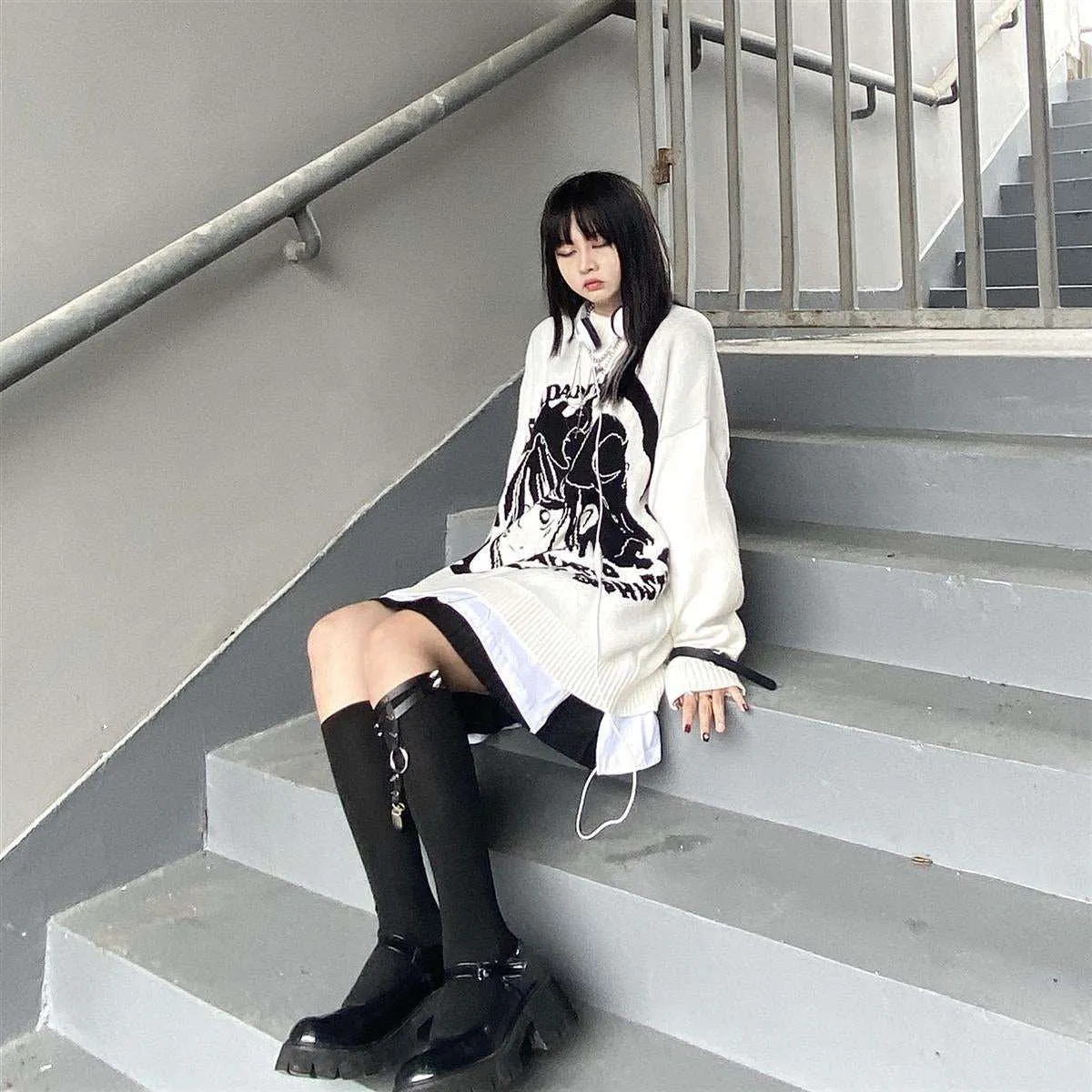Smoking Anime Girl Sweatshirt