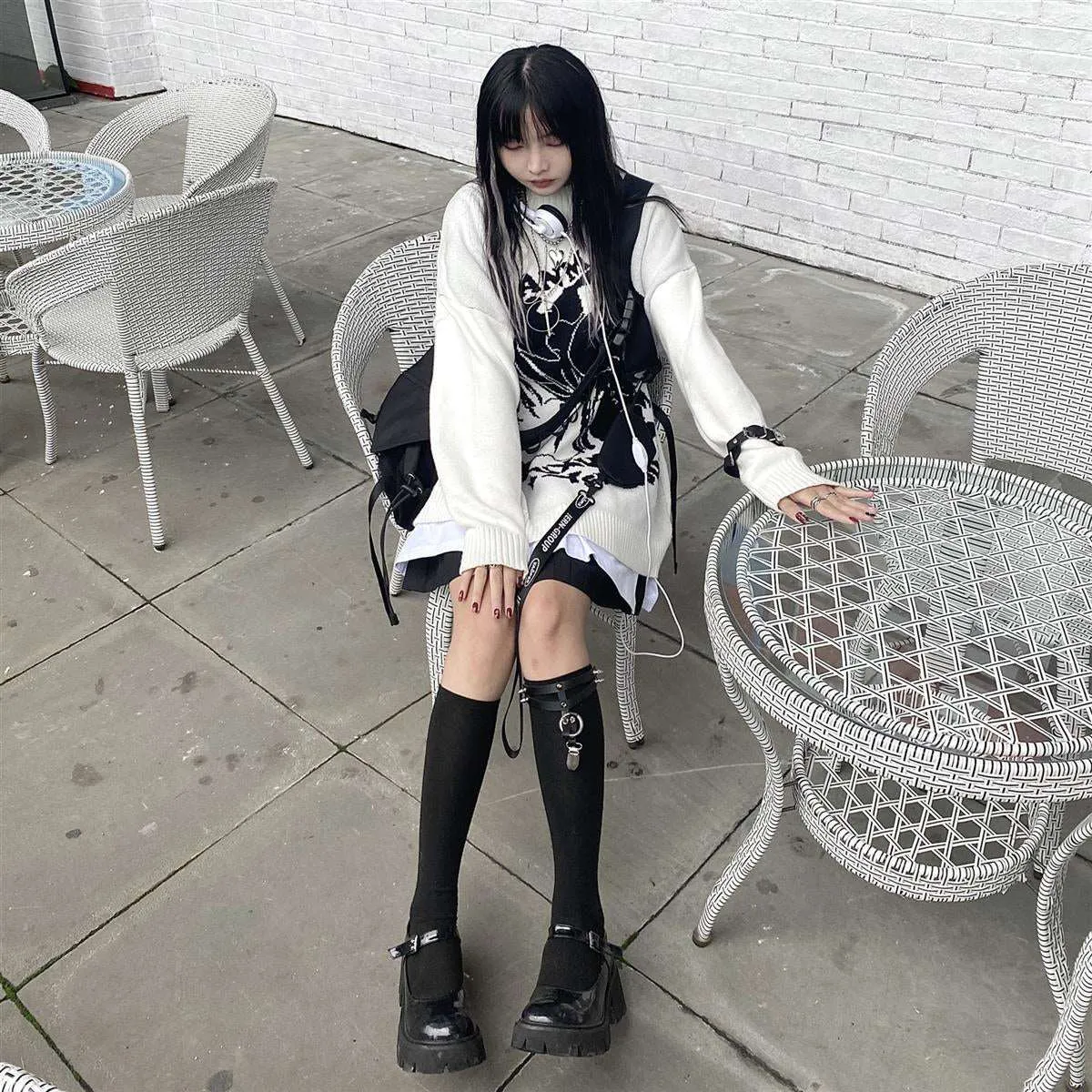 Smoking Anime Girl Sweatshirt