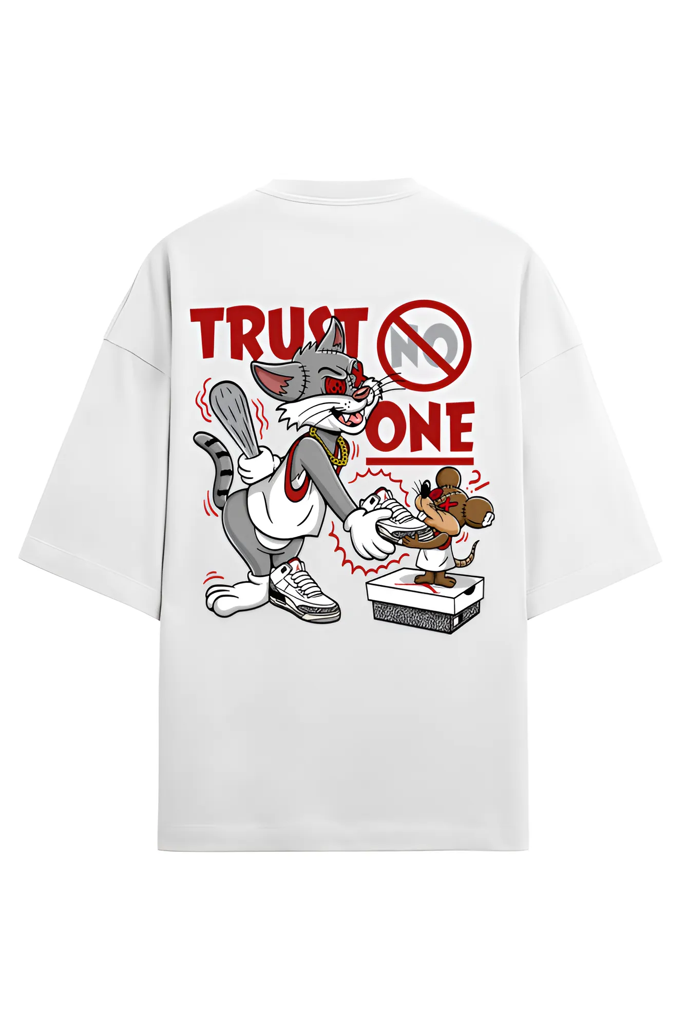 Trust No One Premium Unisex Terry Oversized T-Shirt