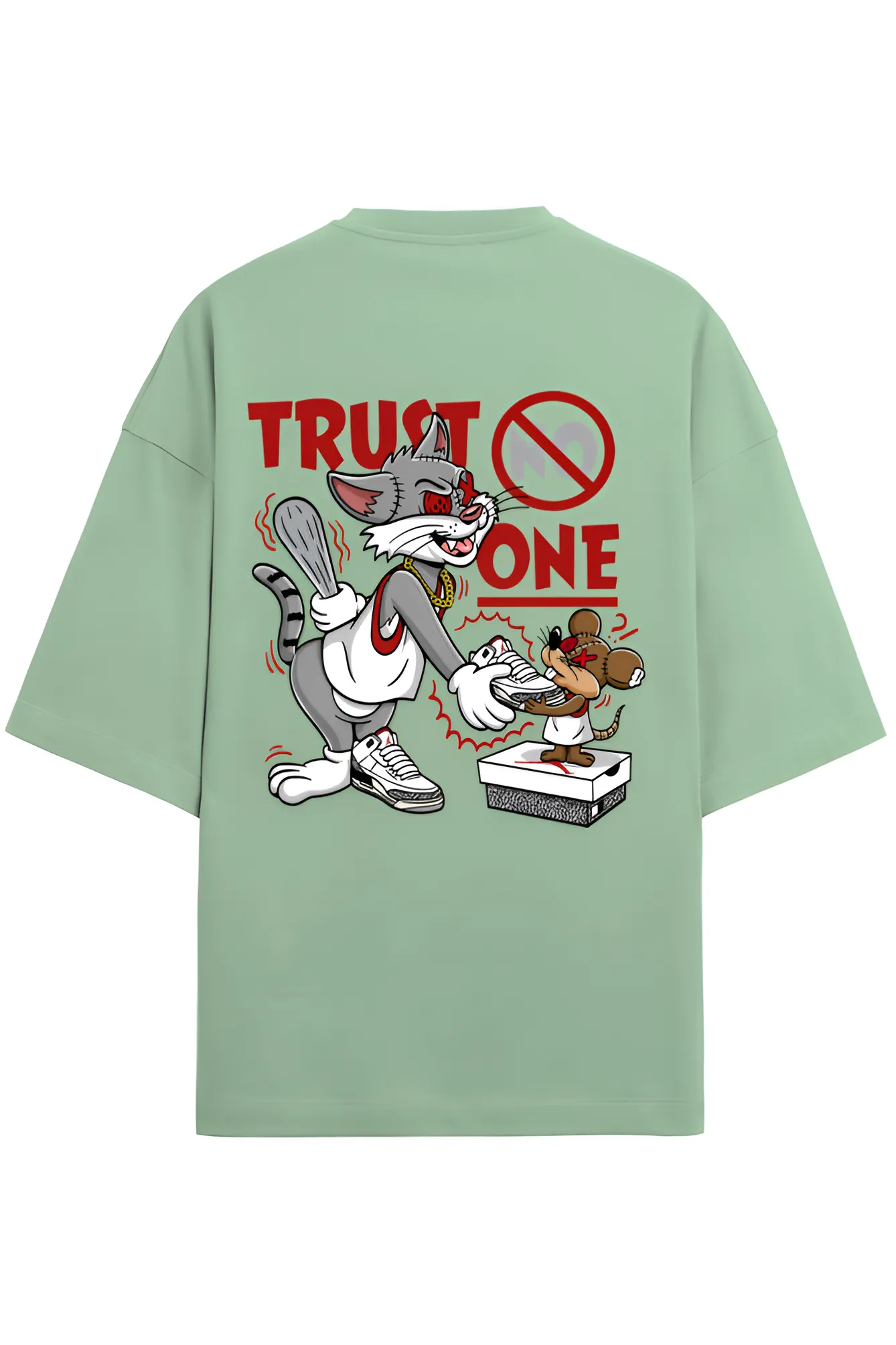 Trust No One Premium Unisex Terry Oversized T-Shirt