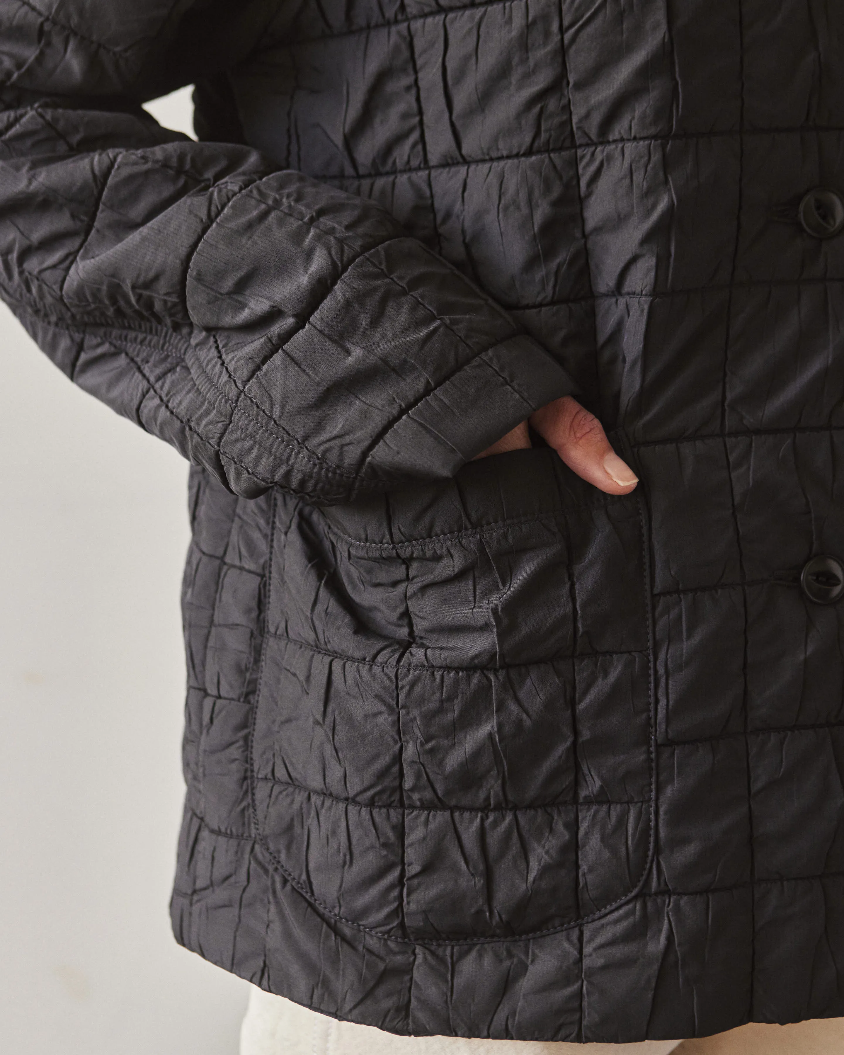 YMC Chore Quilted Jacket, Black