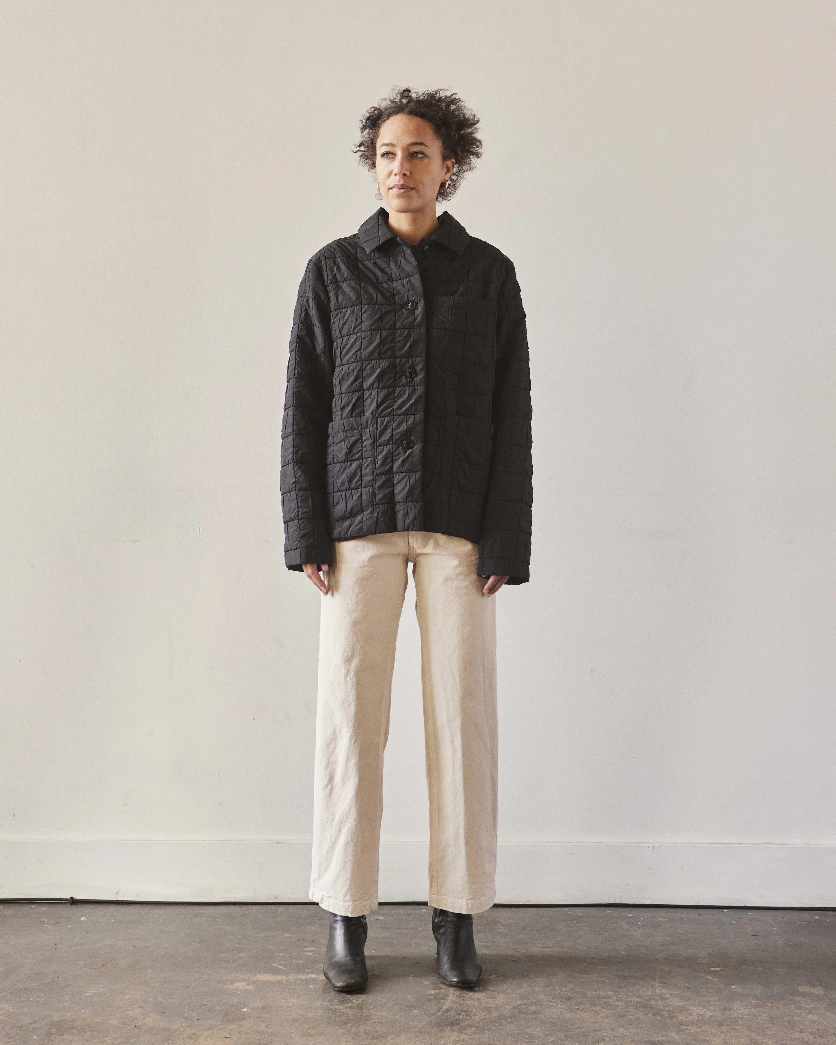 YMC Chore Quilted Jacket, Black