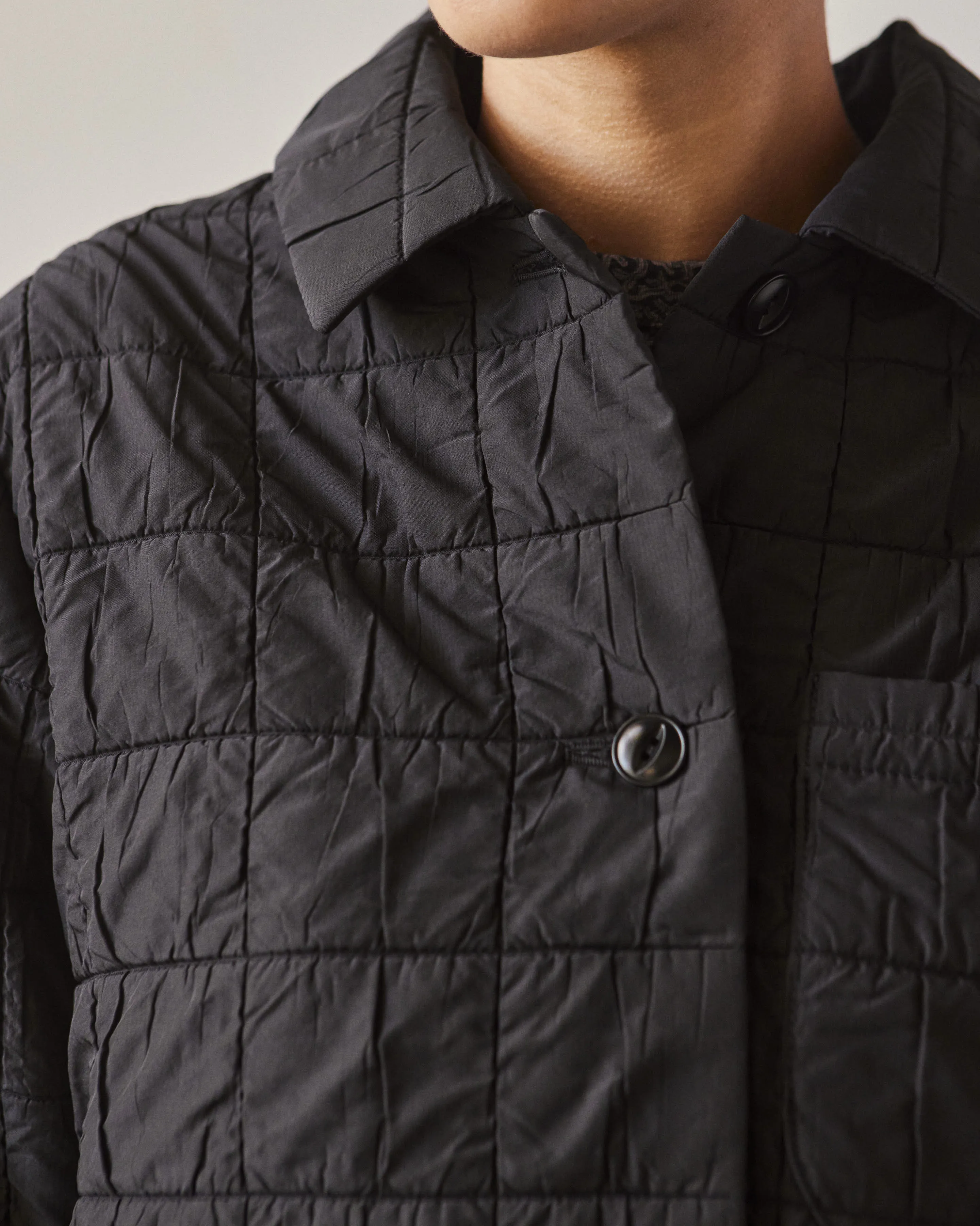 YMC Chore Quilted Jacket, Black
